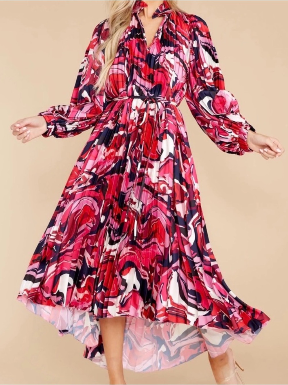 CROSBY Mollie Burch Leah Midi Dress In Aspen Print Size Medium